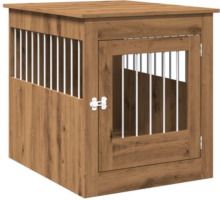 Image du produit VidaXL Cage pour chien style meuble en chêne Artisan 64,5x80x71 cm