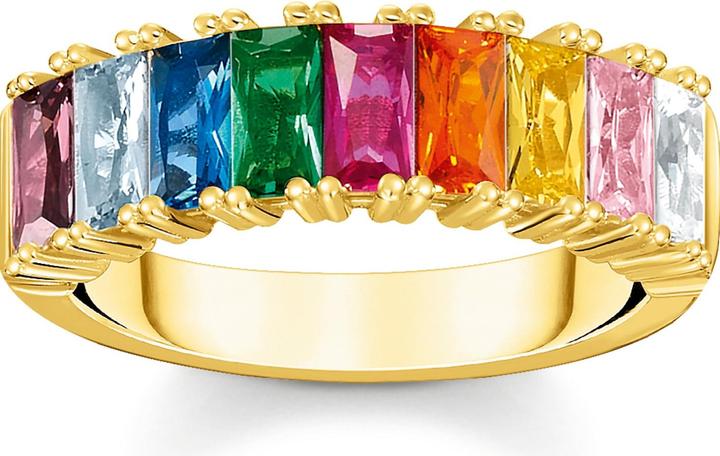 Thomas Sabo Ring bunte Steine gold