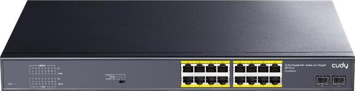 Cudy Switch di rete GS1020PS2 Gigabit Ethernet (10/100/1000) Power over Ethernet (PoE) Nero (18 Porti)
