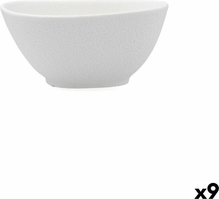 Produktbild Bidasoa Schüssel Fosil Weiss aus Keramik 14 X 13,9 X 6,8 CM karriert (9 Stück) (13.90 cm, 9 x)