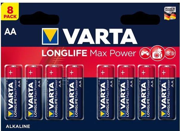 Varta Longlife Max Power (8 pz., AA, 2980 mAh)