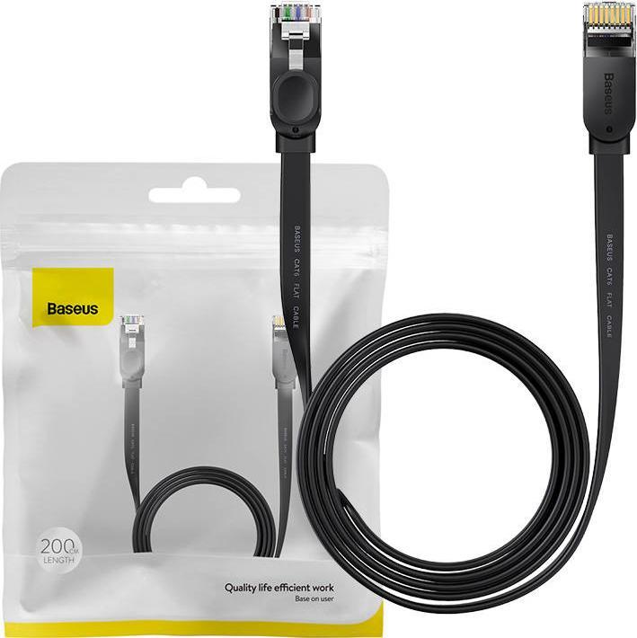 Produktbild Baseus Ethernet RJ45, 1Gbps, 2m network cable (black) (U/UTP, CAT6, 2 m)