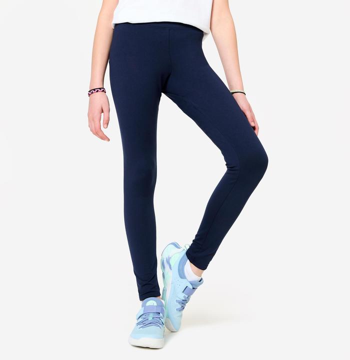 Domyos Leggings Kinder warm atmungsaktiv - blau