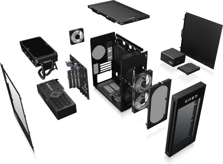 Produktbild HP Gaming PC OMEN 35L GT16-0768nz, Prozessorfamilie: Intel (Intel Core Ultra 7 265, 32 GB, 4000 GB, GeForce RTX 5080)