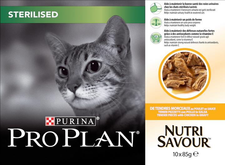 Actual product image Pro Plan Cat Nutrisavour Sterilised Chicken (Adult, 1 pcs., 850 g)