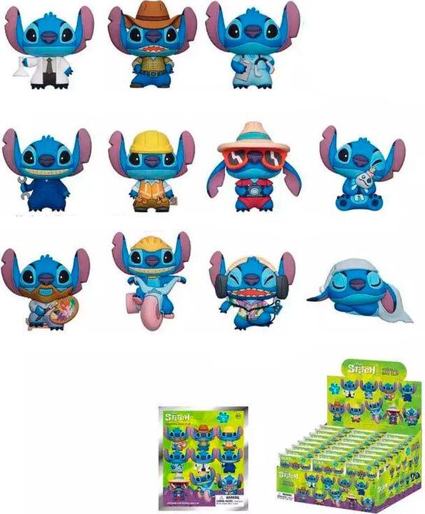 Monogram Int. Lilo & Stitch 3D PVC-Taschenanhänger Series 6 Display (24)