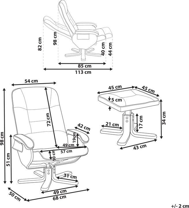 Actual product image Beliani Relaxpro