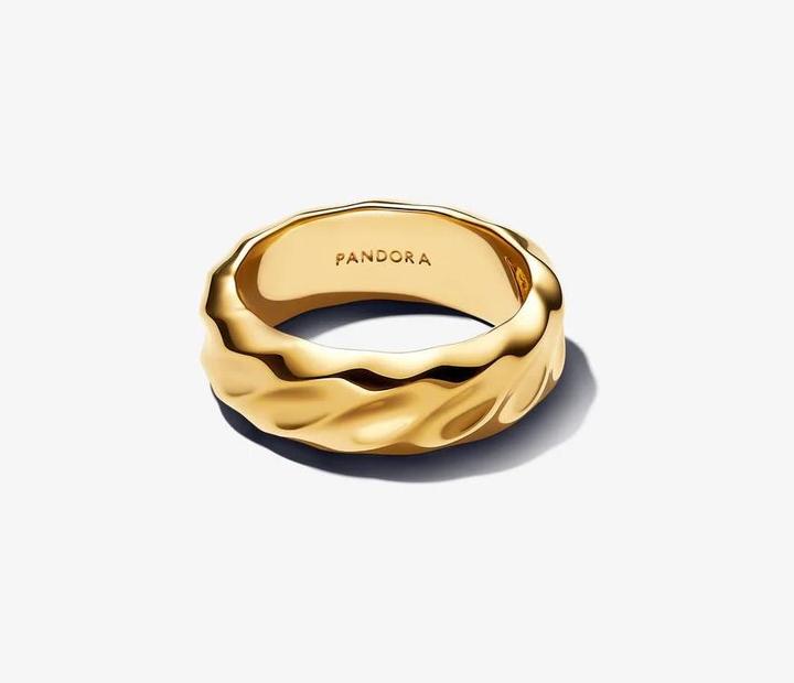 Actual product image Pandora Gewellter Breiter Band Ring (54)