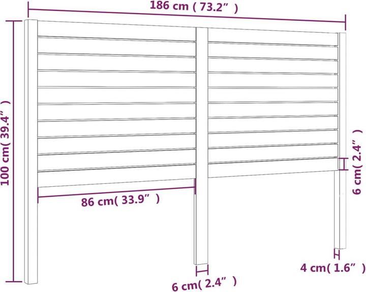 Image du produit VidaXL Kamilah (186 x 4 x 100 cm)