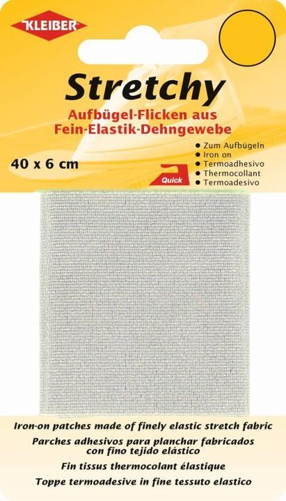 Kleiber Patch thermocollant Stretchy 40x60 cm gris clair (1 x)