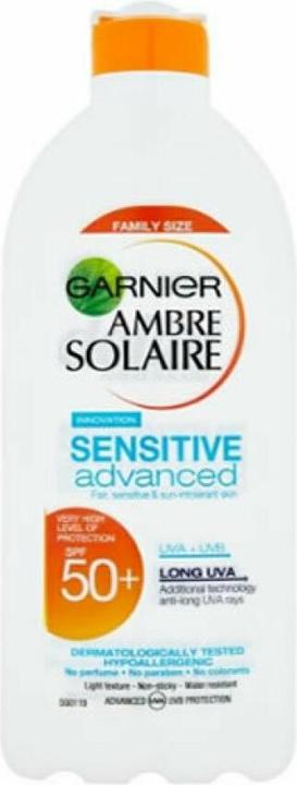 Actual product image Garnier Spf50 plus sun protection milk, 1 pack (1 x 0.4 kg) (Suntan lotion, SPF 50, 400 ml, 400 g)