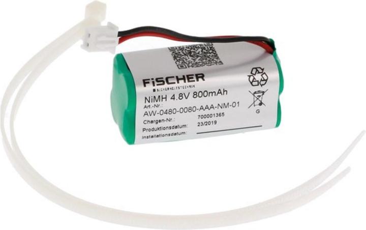 Produktbild Fischer Akkuwürfel 4,8V0,8Ah AW-0480-0080AAA-NM01 (1 Stk., 800 mAh, Akku)