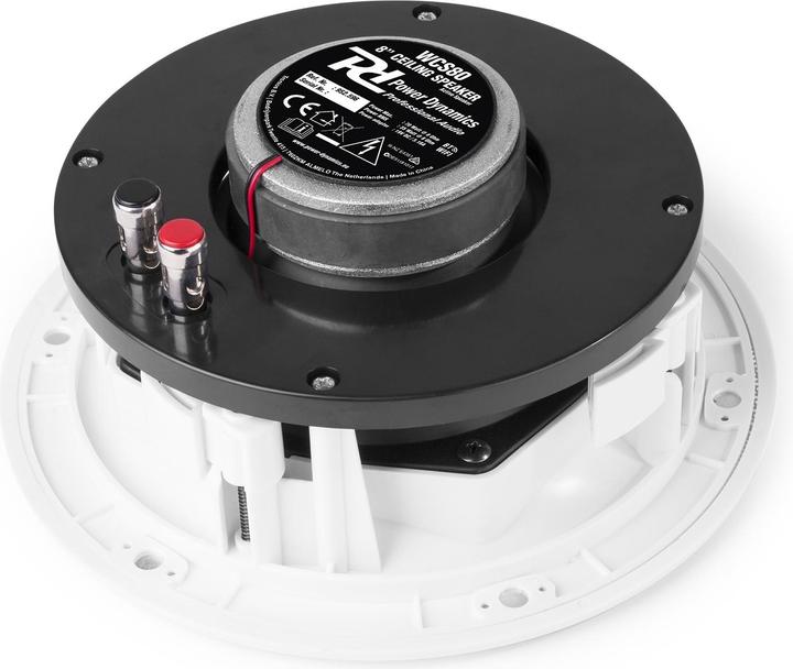 Produktbild Power Dynamics Deckenlautsprecher WCS80 2er-Set, 2x 35W, Weiss (Passiv)