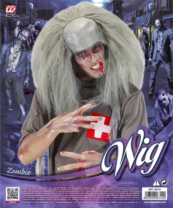 Produktbild Widmann Zombie Perücke Halbglatze Haar
