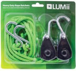 Actual product image Lumii Heavy Duty Rope Ratchet 65 kg 1/4"