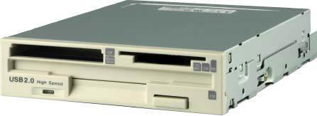 Produktbild TEAC 3,5 Zoll Floppy inkl. 7in1 Card Reader, grau (Floppy Disk Laufwerk)