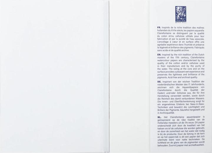 Actual product image Clairefontaine Assorted pad 12 wate rcolour papers 10x15 (300 g/m², 12 x)