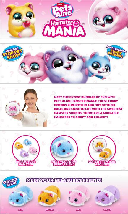 Produktbild Zuru Pets Alive Hamstermania S1 (10 cm)