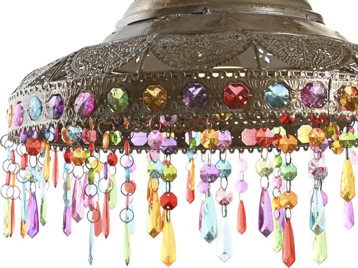 Actual product image DKD Home Decor Ceiling Light 37 x 37 x 38 cm Golden Metal Multicolour 50 W