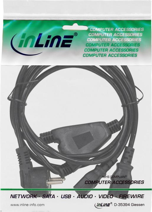 Produktbild InLine Netz-Y-Kabel (1 m)