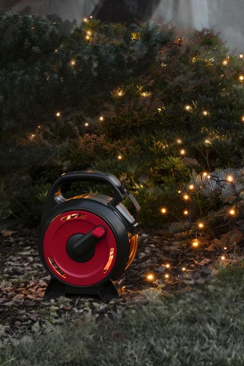 Produktbild Konstsmide 3831-107 Micro LED Lichterkette mit Kabelaufroller (20.43 m)