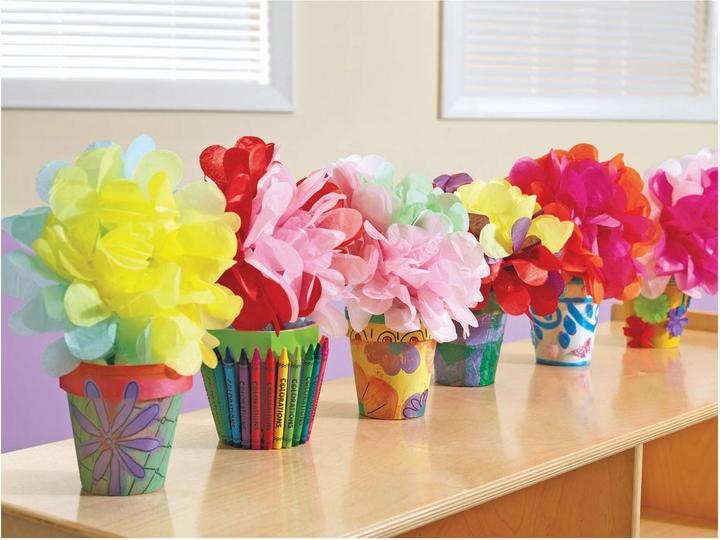 Produktbild Colorations - Dekorieren Sie Ihren eigenen Blumentopf Pappmaché, Set (8.20 cm)