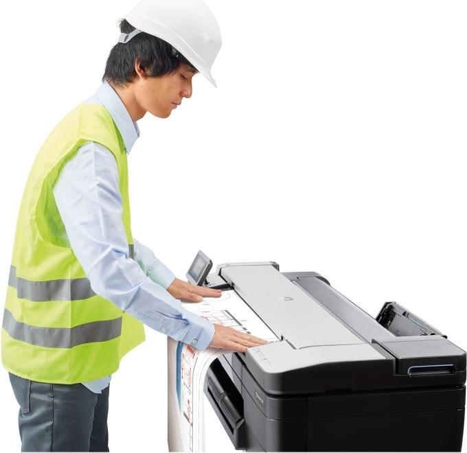 Actual product image HP DesignJet T830 - 36" (Ink, Black and white)