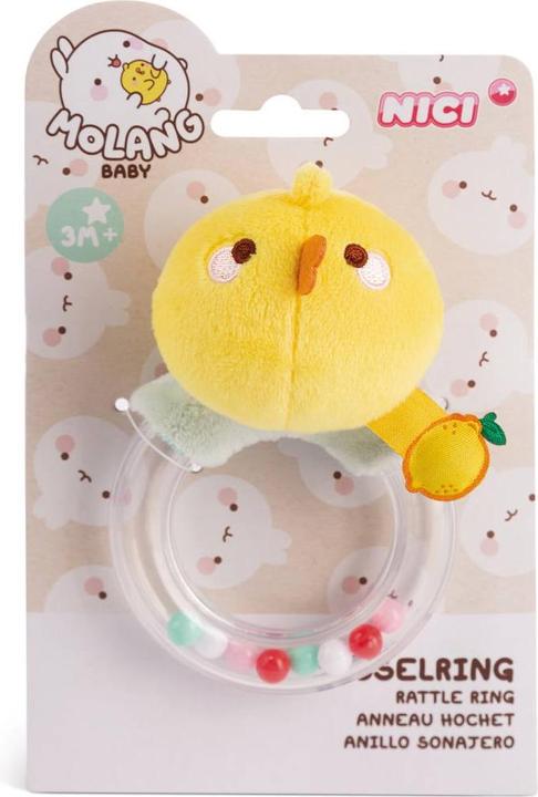 Actual product image NICI Rattle ring Piu Piu 11cm on header card