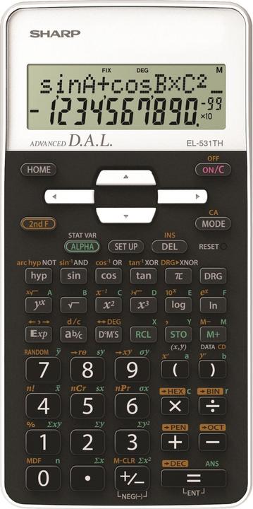Produktbild Sharp EL-531TH Taschenrechner Wissenschaftlicher Taschenrechner Schwarz, Weiss (Batterien)