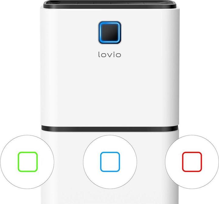 Actual product image Lovio LVDE12Y1 SmartDry Dehumidifier 12L (62.50 m², 12 l/24h)