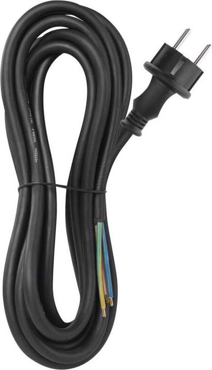 Produktbild Emos Netzkabel Gummi 3x 2,5mm2, 5m, schwarz (5 m)