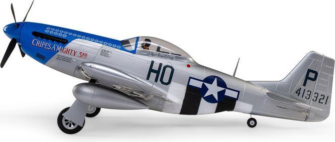 Actual product image E-Flite P-51D Mustang 1200mm Electric Motor Warbird PNP (Warbird)
