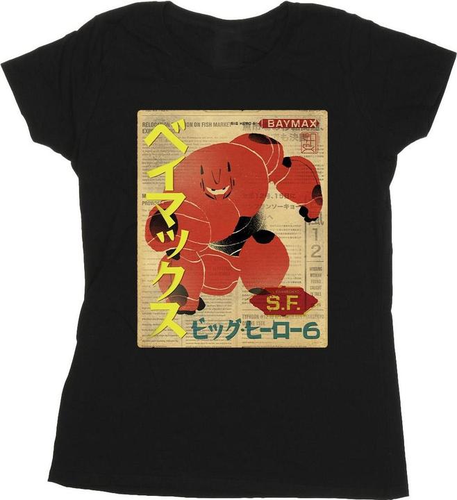 Disney Big Hero 6 Baymax Baymax Newspaper TShirt (XXL)