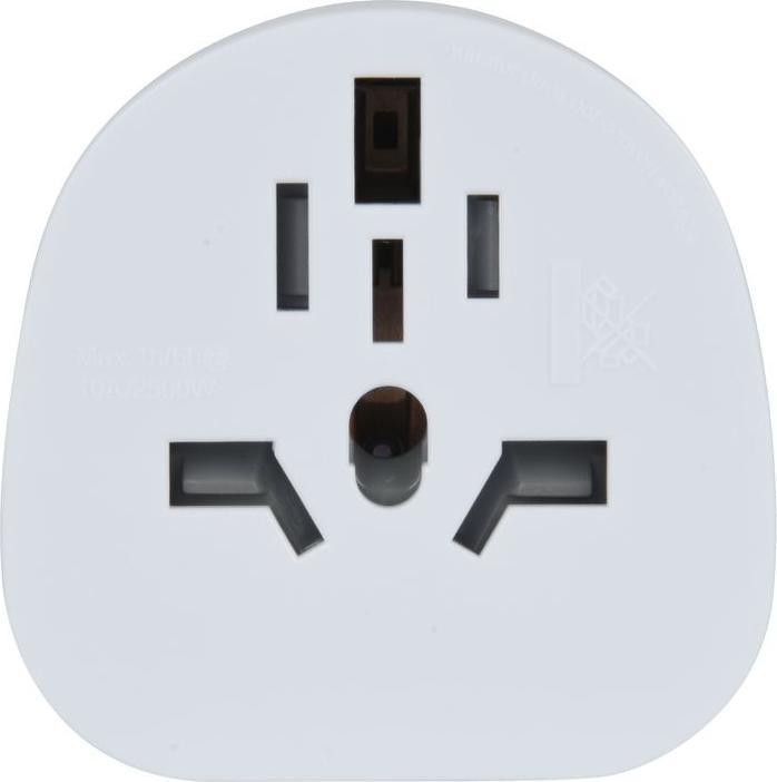 Actual product image Schönenberger Travel adapter World to Switzerland, white