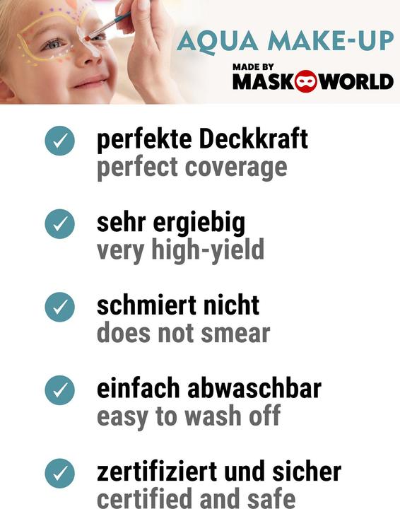 Produktbild Maskworld aqua make-up Kupfer metallic Wasserschminke