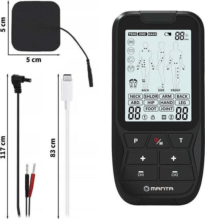 Produktbild Manta R-C101L Combo Muscle Electrostimulator