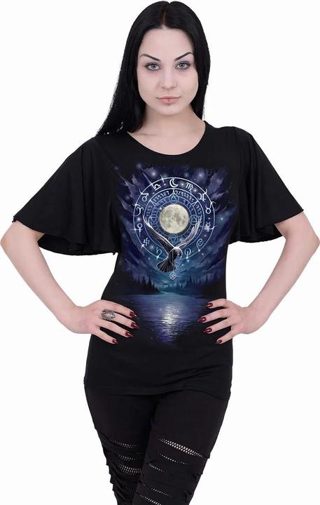 Immagine prodotto Spiral Witchcraft Maglietta Scollo a barchetta Manica a Pipistrello Donna (S)
