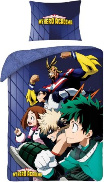 Actual product image MCU My Hero Academia bed linen 140 x 200 cm - soft cotton - pillow and duvet