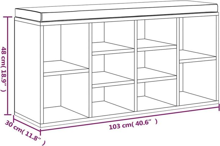 Actual product image VidaXL Bo (103 x 30 x 48 cm)