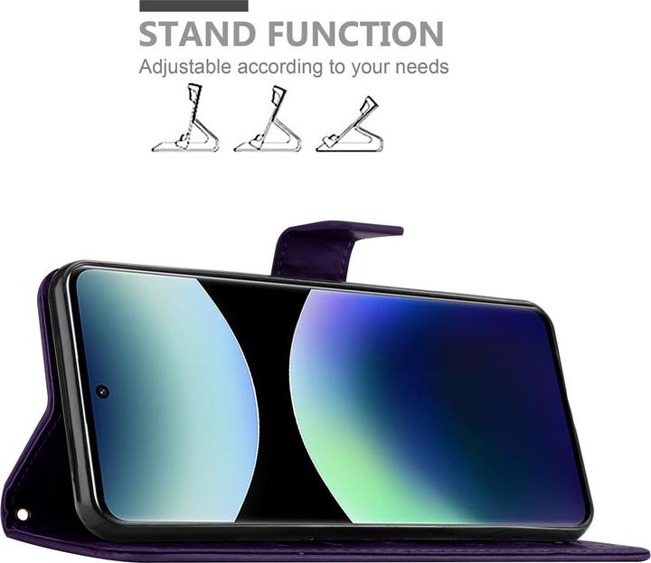 Produktbild Cadorabo Hülle für Xiaomi RedMi Note 14 Pro Plus 5G mit Blumen Muster (Xiaomi Redmi Note 14 Pro 5G)