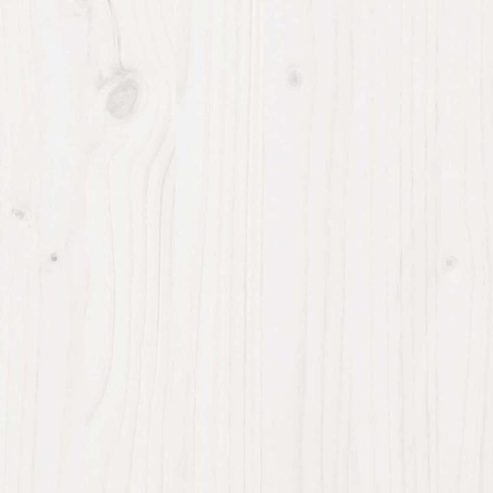 Produktbild VidaXL Kopfteil mit Bücherregal L-Form Weiss 120 cm Massivholz Kiefer