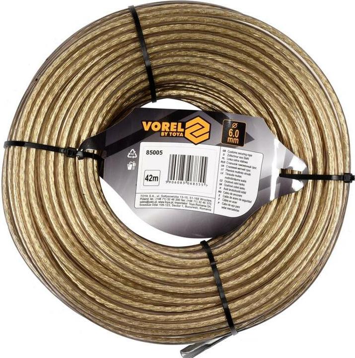 Toya VOREL LINKA CELNA STALOWA 6mm*42m (42 m)