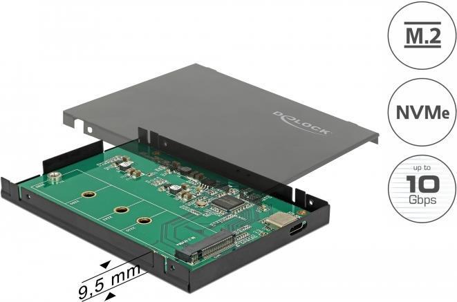 Image du produit Delock USB-C 3.1 Gen2 pour les SSD M.2 NVME (M.2 2230, M.2 2242, M.2 2260, M.2)