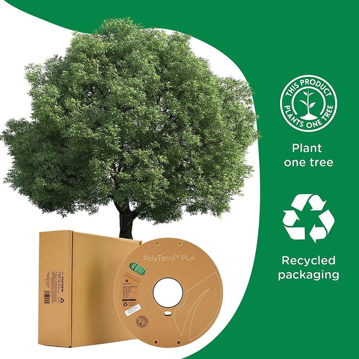 Image du produit Polymaker Bobine de carton Polyterra Pla Plus, Bleu, 1 kg, 1.75mm (PLA+ LECTURE, 1.75 mm, 1000 g, Bleu)