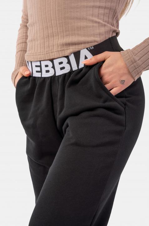 Actual product image Nebbia Iconic Mid-Waist Sweatpants 408 black (M)