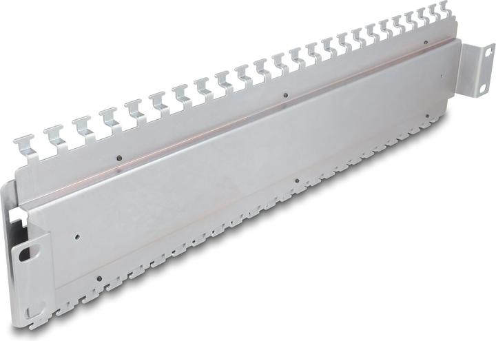 Actual product image Delock 19" cable support rail for network cable connectors with