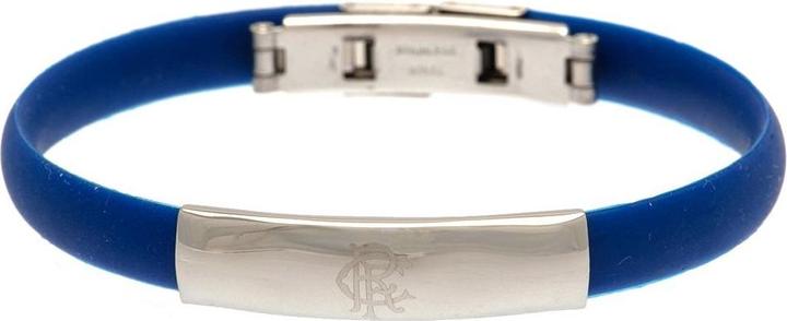 Actual product image Rangers FC Silicone Crest Bracelet (20 cm, 100% synthetic material)