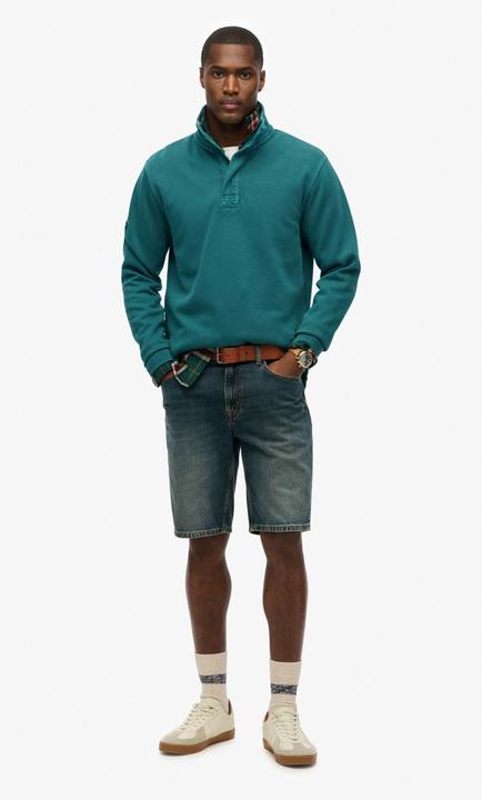Immagine prodotto Superdry Klassischer Pullover mit halblangem Reissverschluss aus Baumwollpikee (XL)