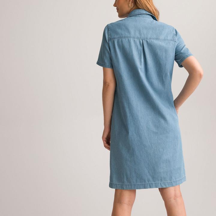 Produktbild Anne Weyburn Gerades Jeanskleid mit kurzen Ärmeln (50)