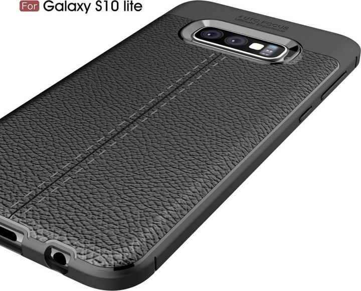 Produktbild Screenguard Samsung Galaxy S10e Hülle Leather Design TPU Cover (Samsung Galaxy S10e)